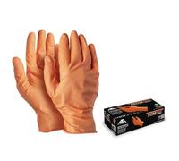 Generico Guanti Monouso Active Dext D3680 Arancioni Tg. XXL 50 Pz. Extra resistenti con superficie diamantata | 8,5 grammi