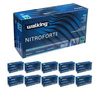 Generico Guanti Nitrile WALKING NITROFORT BLU Riusabili Taglia XL - 8 g- 1000 PZ