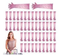 Generico Guanti Per Inseminazione - Veterinari A Braccio Intero A Extra Lunga Da 33,4 Pollici | Guanti Da Medicazione E Sventramento Da 50 Pezzi Per La Pulizia Della Casa, La Preparazione Dei, Il