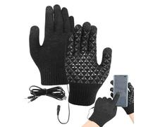 Generico Guanti Riscaldati A | Guanti Touchscreen Antivento - Muffole Riscaldanti Con Riscaldamento USB | Per Freddo Invernale, Donne, Uomini, Ciclismo, Corsa, Alpinismo, Attività All'aperto