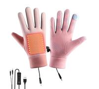 Generico Guanti Riscaldati Elettrici - Controllo Flessibile Alimentati USB Caldi,Guanti Riscaldati USB Per Donna Da Esterno | Per Uomini Giovani Adolescenti Sci Snowboard Slittino Ciclismo