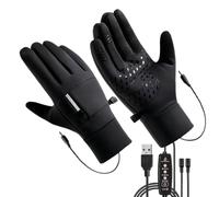 Generico Guanti Riscaldati Muffole Antivento per Freddo Invernale | Guanti Da Sci Riscaldati Per Sci All'Aperto, Ciclismo, Motociclismo, Guida, Equitazione, Escursionismo, Pesca E Campeggio