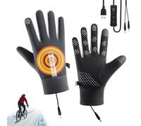 Generico Guanti Riscaldati per Uomini - Antiscivolo Impermeabile Antivento 3 Modalità Temperatura,Scaldamani con Riscaldamento USB - Per Uomini Giovani Adolescenti Sci Snowboard Slittino Ciclismo