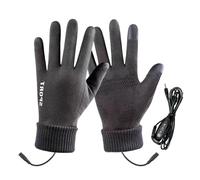 Generico Guanti Riscaldati Ricaricabili | Guanti Termici USB | Touchscreen 3 Livelli Calore per Freddo Guidare Motociclismo Sci Ciclismo Neve