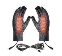 Generico Guanti Riscaldati,USB Riscaldanti per Inverno con Touchscreen | Abbigliamento Sportivo Caldo 3 Modalità Per Freddo Uomini Donne Unisex Ragazzi