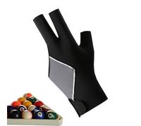 Generico Guanto da Biliardo a Tre Dita - Guanto Sinistro Elastico Traspirante,Guanti da Biliardo Traspiranti in Seta Ghiacciata - Per Principianti Appassionati Casa Torneo Bar
