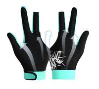 Generico Guanto da biliardo per piscina - Poliestere 19,5 cm | Guanto da piscina per mano sinistra antiscivolo a 3 dita | da stecca leggero multiuso | Gioco di allenamento per la pratica dello i