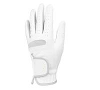 Generico Guanto da golf bianco da uomo, for mano sinistra e destra opzionale, micro fibra morbida traspirante for l'allenamento del golf(Left,27)