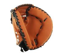 Generico Guanto da Presa Ispessito in Pelle PU for Baseball e Softball, Ideale for Esercizi di Cattura e Allenamento sul Campo(Brown)