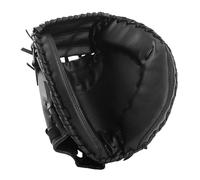Generico Guanto da Presa Ispessito in Pelle PU for Baseball e Softball, Ideale for Esercizi di Cattura e Allenamento sul Campo(Black)