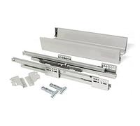 Generico Guida Completa Vantage Q Grigia x Cassetti Chiusura Soft Estrazione Totale Emuca - Dimensione Disponibile: profondità 500 mm