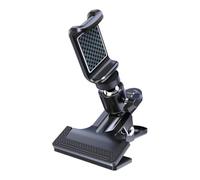 Generico Guitar Phone Holder, Double-Hole Non-Slip 360° Rotating Clip for Phones, Guitar Accessories for Instrument, Ukulele, Bass, Violin, Home, Office