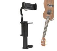 Generico Guitar Phone Stand, Smartphone Clip, 2.36x1.97x5.91in Adjustable Clamp Holder, Hands- Design, Compact and Portable for Recording, Video Calling, Streaming, and Travel Use