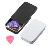Generico Guitar Pick Box - 2-Piece Metal Storage Organizer 7 * 4.2cm