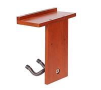 Generico Guitar Wall Hanger - 24.13x9.91x21.59cm Pick Holder Attached Guitar Hanger Wall Mount | Wooden String Instrument Stand, Space-Saving Display Organizer For Ukulele, Mandolin, Bass