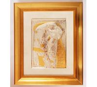 Generico Gustav Klimt Il Bacio in Argento cm33x23 Quadro Cornice in Legno cm57x48x3 CAPOLETTO CAPEZZALE -> Tuo in 48h