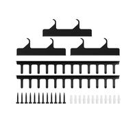 Generico Gym Rack - Lat Pull Down Bar Organizer | 5 Piece Heavy Duty Exercise Attachment Holder Wall Mounted Storage Rack for Resistance, Bands, Jump Ropes or Cable Accessories