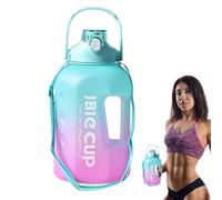 Generico Gym Water Bottle, 3L Large Motivational Water Tumbler with Times to Drink, Leakproof with Straw and Handles, Reusable Container for Outdoors Indoors, 151529cm