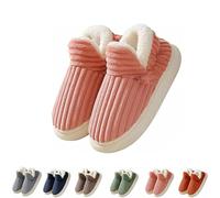 Generico Hadanceo Sunshine Cloud Slippers, Hadanceo Thickened Plush Slipper, Pluffibrand Slippers for Women Mens (Pink,11.5-12/10.5-11Men)