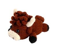 Generico Häkeltier-Sets - Kuh-Muster, Strickmaterial-Set, einfache Videoanleitung, komplettes DIY-Garn-Bastelset | Perfekt für Anfänger, Kinder, Jugendliche, Wohndeko, Kinderzimmer, Spielzimmer