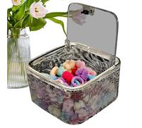 Generico Hair Accessories Storage Container - Clear Hair Tie Organizer Box | Organizer Storage with Lid | Ħair Containers for Headband, Bows, Ħair Clips, Scrunchies, and Barrettes