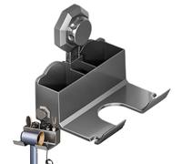 Generico Hair Dryer Holder, No Drilling Rack, 15.5x12.5x15.5cm/6.1x4.92x6.1 Inches Straightener Stand, Bathroom Tray, Space Organizer, Bathroom, Bedroom Hassle- Mounting Solution