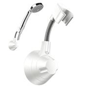 Generico Hair Dryer Holder Wall Mounted - Secure 360 Degree Rotation Suction Cup Rack | Adjustable Height Wall Hair Dryer Holder with Cord Storage for Bathroom Kitchen Salon Pantry Cabinet