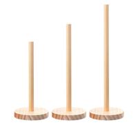 Generico Hair Tie Organizer - 3 Pieces, Wooden Scrunchie Stand