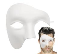 Generico Half Face Cover, Vintage Phantom Face Cover Half F́ace, Adjustable Comfortable Fit Phantom Costume For Carnival, Masquerade, Wedding, Cosplay Party, Halloween