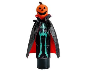 Generico Hall0 Ween Bottle Cover - Table Decoration Skull Wine Bottle Costume | Testa mortale Pumpkin Champagne Red Wine Bottle Pocket per Hall0 tra casa