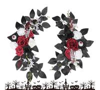 Generico Halloween Artificial Flowers - Sign Backdrop Garland With Skeleton