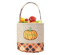 Generico Halloween Baskets, Festive Candy Tote Bags, 13.77x9.84in Cute Handle Buckets, Lightweight Reusable Design, Treat Storage Containers for Home, Fireplace, Mall, Window Display, Living Room
