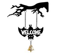Generico Halloween Bells for Door, Gothic Ornament, Ghost Bat Design