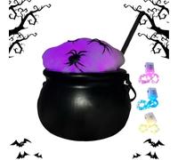 Generico Halloween Black Cauldron - PP Light Up Party Bowl Decoration