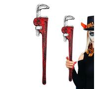 Generico Halloween Blood Wrench, Bloody Simulation Wrench, Realistic Cosplay Prop, Scary Party Decoration, Theater Accessory for Haunted House Adults Horror Short Plays, 20.87x3.54x1.18 inches