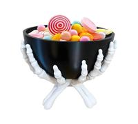 Generico Halloween Candy Bowl, Skeleton Snack Tray, Gothic Figurine Holder, Decorative Treat Dish with Detailed Design, Spooky Accessory for Living Room, Kitchen, Bedroom, Desk, Hallway and Parties