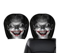 Generico Halloween Car Headrest Cover, Soft Universal Spooky Interior Decor