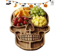 Generico Halloween Charcuterie Board, Wooden Platter, Decorative Serving Plate with Festive Design, Sturdy Wooden Craftsmanship, Holiday Display for Kitchen, Party, Event, Home Use