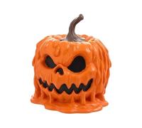 Generico Halloween Cookie Jar - Pumpkin Treat Container, Pumpkin Treat Container with Lid, Pumpkins Shaped Resin Food Organizer | Decorative Food Jars, Aesthetic Halloween Decorations for Wedding