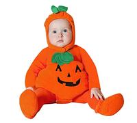 Generico Halloween Costume Neonato Ragazza Unisex Costume Di Halloween Completini Di Halloween Zucca Set 0-24 Mesi Baby Jumpsuit Per Bambini Vestito Da Carnevale Bambino Tuta Bimbo Cappello E Scarpe