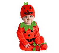 Generico Halloween Costume Neonato Ragazza Unisex Costume Di Halloween Completini Di Halloween Zucca Set 0-24 Mesi Baby Jumpsuit Per Bambini Vestito Da Carnevale Bambino Tuta Bimbo Cappello E Scarpe