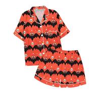 Generico Halloween Costume Pigiama per Bambini Set di Biancheria da Notte personalità Camicia Abbigliamento Casual Pantaloni Abbinato Stampa Regalo 1-12 Anni