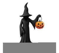 Genérico Halloween Cracker Witch, Desktop Ornament Dark Fantasy Spooky, Resin Witch Statue Holding Pumpkin, Festival Collectible Decoration For Bedroom Living Room Kitchen Cosplay Carnival