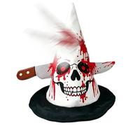 Generico Halloween Electric Hat - Animated Skull And Spider Costume Hat | Adjustable Size | Funny LED Party Headwear For Adults And Kids 7+, Halloween Cosplay, Haunted House And Costume Parties