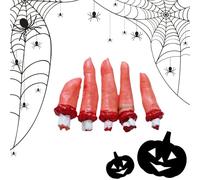 Generico Halloween Fake Hands, Realistic Severed Hand Prop, 24cm/9.45 inch 13cm/5.12 Inches Scary Party Decoration for Haunted House, Indoor Outdoor Festival, Cosplay Photography Display