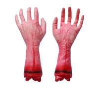 Generico Halloween Fake Hands, Realistic Severed Hand Prop, Creepy Decorative Party Accessory, Lifelike Horror Decor for Cosplay Photography, Indoor Outdoor Haunted House Festival Use