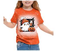 Generico Halloween Felpa Bambini e Ragazzi-Bambine e Ragazze, Felpa Per Bambino Maniche Lunghe Casual Maglione Manica Lunga Sweatshirt Maglione Scollo Rotondo Top Maglietta Per Bambina 3-13 Anni