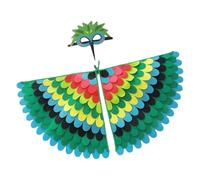 Generico Halloween Felt Wings - Colorful Kids Bird & Costume | Gradient Animal Wings For Dance, Parties & Dress-Up Play