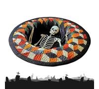 Generico Halloween Floor Mat - Optical Illusion Rug | Round Entryway Decor