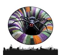 Generico Halloween Floor Mat - Optical Illusion Rug | Round Entryway Decor